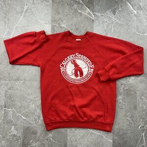 90s Vintage Rodeo Sweatshirt Mens Large Calgary Stampede Canada Graphic Crewneck